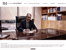 Tablet Screenshot of notariajaviermico.com